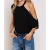 Women's One Shoulder Ribbed Top - POL - 4 of 4