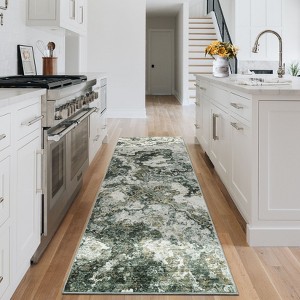 Modern Machine Washable Area Rug for Living Room Indoor Abstract Rug Soft Ultra Thin Non Shedding Low Pile Stain Resistant Carpet for Home Decor - 1 of 4