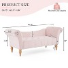 Christopher Knight Home Merlin Vintage Upholstered Velvet Tufted Bench with Rolled Arms - 3 of 4