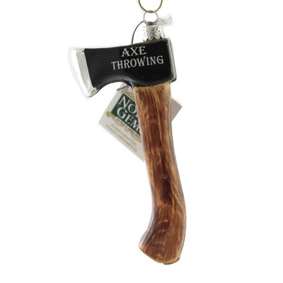 Noble Gems 5.0" Axe Ax Throwing Sport Lumberjack  -  Tree Ornaments