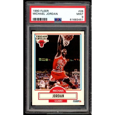 Michael Jordan Card 1990-91 Fleer #26 Psa 9 : Target