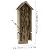 Uncle Dunkels Quadruple Chamber Bat House; Rustic Handmade Backyard Rocket Box Bat Shelter Box - 3 of 4