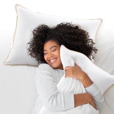 Luxurious Hypoallergenic White Polyester King Pillows Set of 2