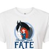Women's - Disney - Merida & Angus Change Your Fate Cropped Graphic T-Shirt - 2 of 4