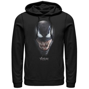Men's Marvel Venom Film All Smiles Pull Over Hoodie - 1 of 3