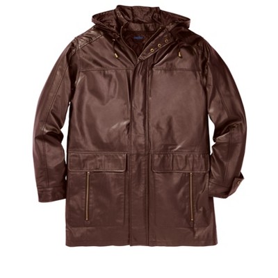 Kingsize Men's Big & Tall Leather Aviator Jacket