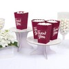 Big Dot of Happiness Burgundy Elegantly Simple - Guest Party Favor Popcorn Treat Boxes - Set of 12 - 3 of 4