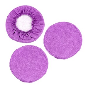 Unique Bargains Round Washable Elastic Bar Stool Cover for Dia 12"-14" Chairs 3 Pcs - 1 of 4