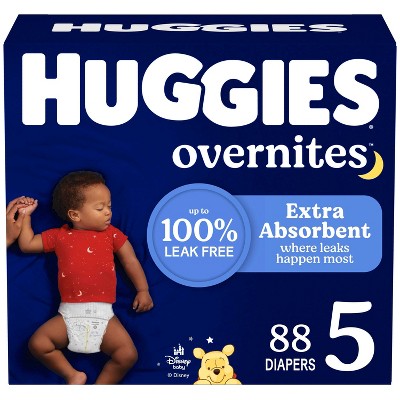 Huggies Overnites Nighttime Baby Diapers – (Select Size and Count)