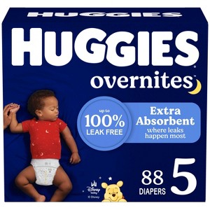 Huggies Overnites Nighttime Baby Diapers – (Select Size and Count) - 1 of 4