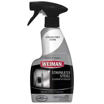 Weiman Floral Scent Stainless Steel Cleaner & Polish 12 oz Liquid (Pack of 6)