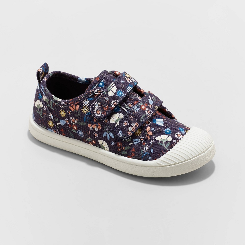 Toddler Parker Floral Print Sneakers - Cat & Jack™ Navy 9T