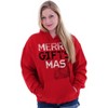 Funny Merry Christmas Presents Pun Hoodie Sweatshirt Women Men Brisco Brands - 4 of 4