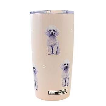 E & S Imports 7.0 Inch Poodle Serengeti Tumbler Hot Or Cold Beverages Tumblers