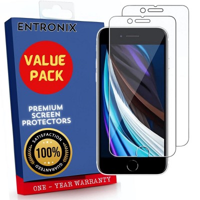 Entronix Clear Screen Protector Compatible with iPhone 8 Plus/7 Plus - 2-Piece Combo