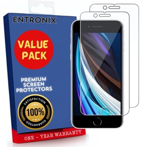 Entronix Clear Screen Protector Compatible with iPhone 8 Plus/7 Plus - 2-Piece Combo - 1 of 1