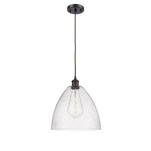 Bristol Glass - 1 Light Mini Pendant In Industrial Style-14.75 Inches Tall and 12 Inches Wide - 1 of 1