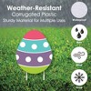 Big Dot of Happiness Hippity Hoppity - Yard Sign & Outdoor Lawn Decorations - Easter Bunny Party Yard Signs - Set of 8 - 3 of 4