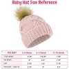 Rising Star Baby Girls and Boys Hat with mittens set, Winter Set for infants Ages 0-24 months - 4 of 4