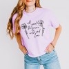 Simply Sage Market Women's Wild and Free Flowers Short Sleeve Relaxed Fit Cropped Tee - 2 of 4