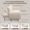 Dyonery 80 in Comfy Futon Sofa Bed,Convertible Extra Large Size Sleeper Sofa with Adjustable Backrest,Modern Loveseat Couch for Living Room - 2 of 4