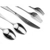 J&V TEXTILES 40-Piece Stainless Steel Flatware Silverware Set for 8 - 3 of 4