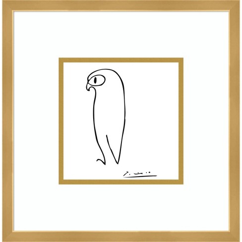 Owl By Pablo Picasso Framed Wall Art Print Amanti Art Target