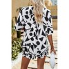 I am a Fashion Junky Two Piece Printed Button Down Elastic Waist Sets - 2 of 4
