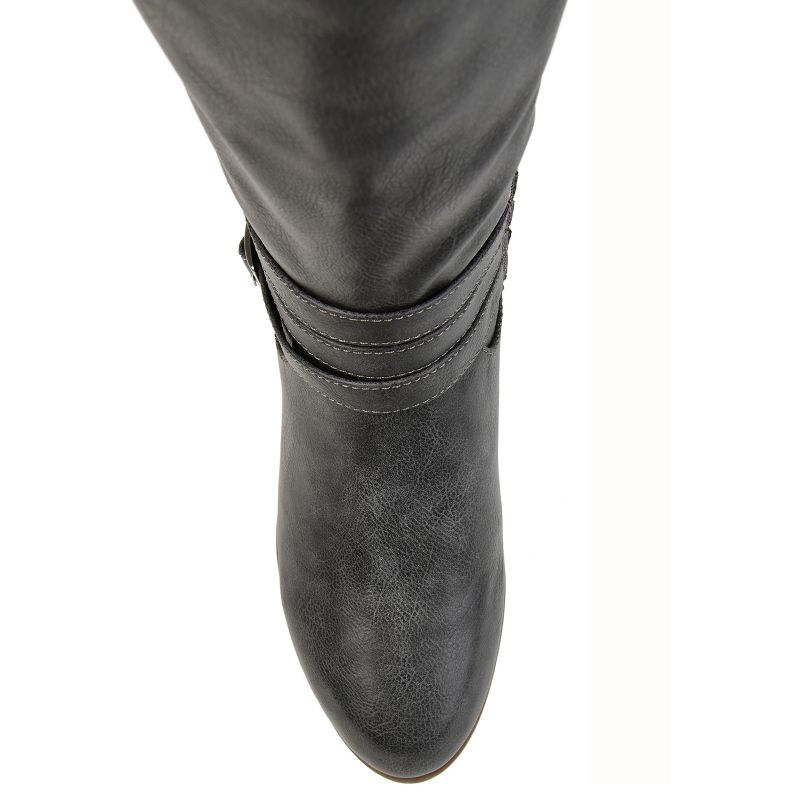Journee Collection Womens Ivie Tru Comfort Foam Stacked Heel Riding Boots, 5 of 10