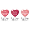 Big Dot of Happiness Happy Galentine's Day - Paper Straw Decor - Valentine's Day Party Striped Decorative Straws - Set of 24 - 2 of 4