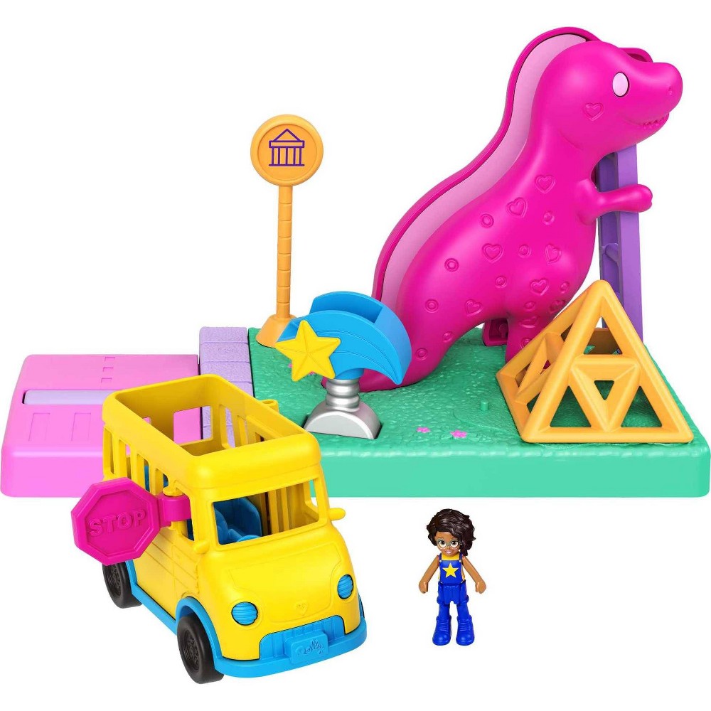 Polly Pocket Starring Shani Pollyville Field Trip Playset Set 3 