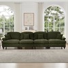 AENKYO Oversized Modular Sofa Set with Removable Ruffles & Ottoman, Large Seater, Deep Seat Corner Sofa with Chenille Fabric for Office, Living Room - 4 of 4