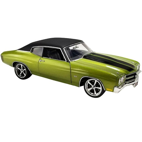 1970 Chevrolet Chevelle SS Restomod Citrus Green Met w/Black & Black Vinyl  Top Ltd Ed to 258 pcs 1/18 Diecast Model Car by ACME