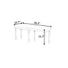 Traditional Upholstered Dining Bench with Padded Seat and Solid Wood Legs for Dining Room -3irtyhousy - 4 of 4