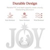 Best Choice Products 46in Outdoor JOY Christmas Nativity Decoration w/ Weather Resistant PVC, Ground Stakes - 4 of 4