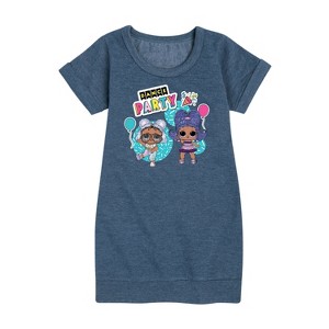 - LOL Surprise! - Dance Party Graphic Short Sleeve Fleece Dress - 1 of 3