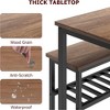 Dining Table Set for 4, Kitchen Table Set with 2 Chairs and Bench, Dining Room Table Sets for Small Space - 4 of 4