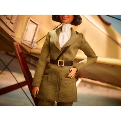 Bessie Coleman Collectible Doll with Aviator Suit and Helmet