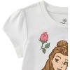 Disney Princess Moana Frozen Girls Short Sleeve Shirt and Tulle Skirt with Headband Set for Toddler and Big Kids - Size 3T - 4 of 4