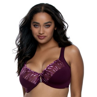 Paramour by Felina Women's Amaranth Cushioned Comfort Unlined Minimizer Bra  (Sparrow, 36DDD)