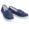 Collections Etc Classic Boat Shoe Loafer Slip On Canvas Sneakers - 3 of 3