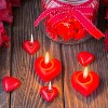 JDICTION 3D Heart Candle Mold 2 Pcs Silicone Molds for DIY Candle, Resin, Fondant Cake, Chocolate, Soap, Candy Crafts - 4 of 4