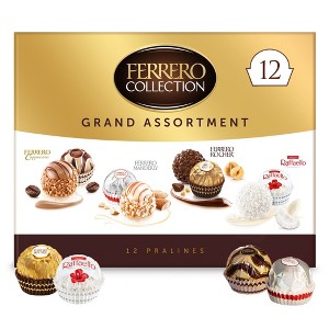 Ferrero Rocher Collection Grand Assortment Holiday Gift - 4.2oz/12ct - 1 of 4