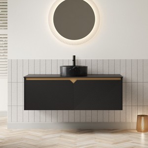 GDFStudio Pamsha 48" Modern Bathroom Vanity with Vessel Basin and Storage Cabinet - 1 of 4