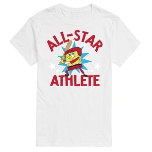Men's - SpongeBob SquarePants - Baseball All Star Short Sleeve Graphic T-Shirt - 1 of 4