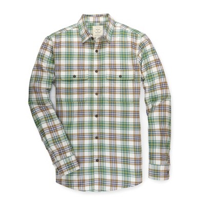 Hope & Henry Men's Long Sleeve Brushed Flannel Button Down Shirt