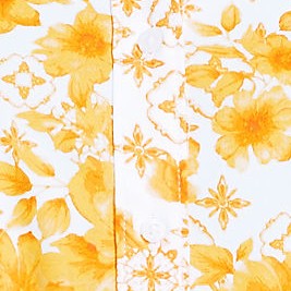yellow mosaic floral