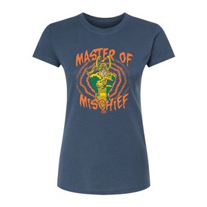 Women's - Marvel - Loki Master Of Mischief Fitted Graphic T-Shirt - 1 of 2