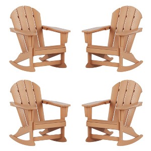 WestinTrends  Outdoor Patio Porch Rocking Adirondack Chair - 1 of 4
