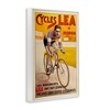 Stupell Industries Yellow Antique Cycling Poster Black Framed Giclee Art - 3 of 4